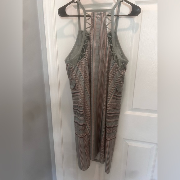 PrAna Dress high-neck, racerback, interior shelf bra, size XL, color agave samba - Picture 3 of 7